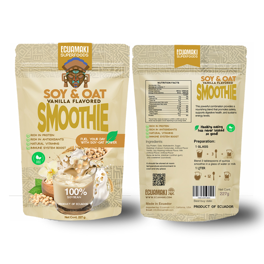Soy and Oat Vanilla Flavored Smoothie