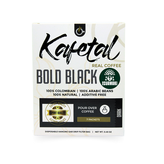 Ecuamaki Kafetal Bold Black  Drip Coffee (7 Packs)