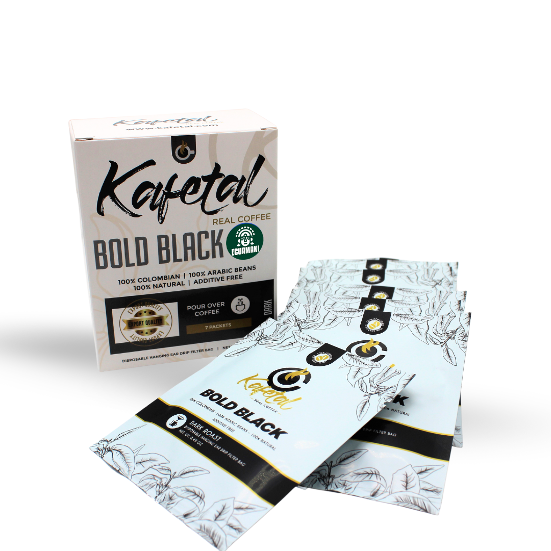 Ecuamaki Kafetal Bold Black  Drip Coffee (7 Packs)