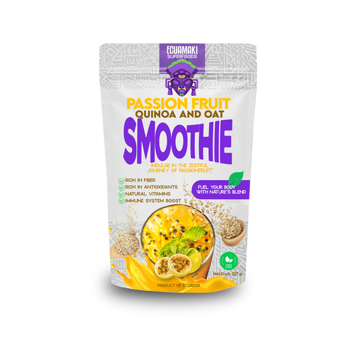 Passion Fruit Quinoa and Oat Smoothie